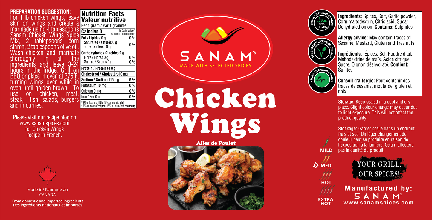 Sanam Chicken Wings Spice Mix