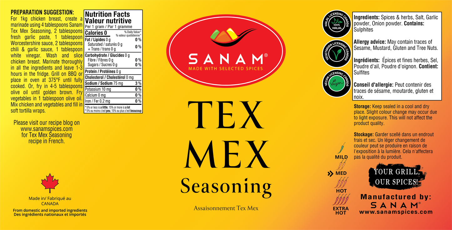 Sanam Tex Mex Seasoning